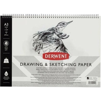 Derwent Drawing & Sketching Paper A3/30 listov/165 g/m2