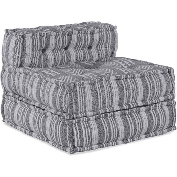 vidaXL Модулен диван Сив принт 70 x 70 x 56 см текстил (4019050)