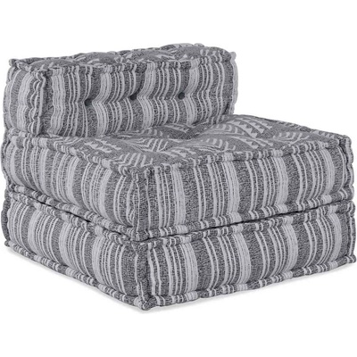 vidaXL Модулен диван Сив принт 70 x 70 x 56 см текстил (4019050)