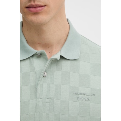 BOSS Green тениска с яка мъжки памучен BOSS X PORSCHE (50559802)
