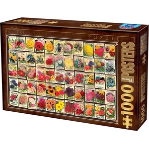 D-Toys - Puzzle Flowers Posters - 1 000 piese