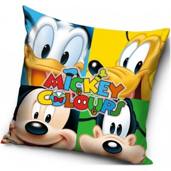 Carbotex Vankúš Mickey Mouse Colours motív Disney Gang 40x40