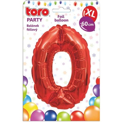 TORO Balónek fóliový xl číslice 0 60 cm