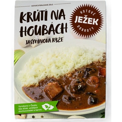 Ježkovy krabičky Krůtí na houbách s jasmínovou rýží 450 g