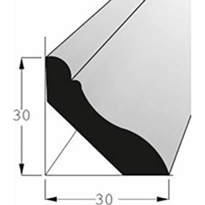 Lišta podlahová dub 30x30mm, délka 240cm