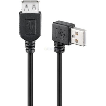 Goobay 95702 USB 2.0 prodlužovací A-A, M-F, lomený vpravo, 30cm