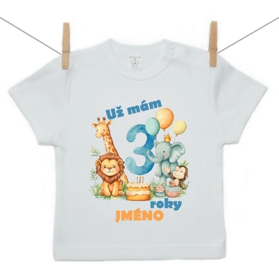 Boodyy Tričko s krátkým rukávem Už mám 3 roky Safari