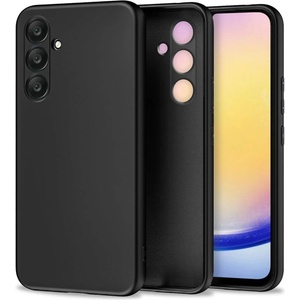Tech-Protect Силиконов Калъф за Samsung A15, Tech-Protect Icon Soft Case, Черен (5906203690060)