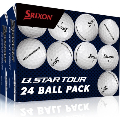 Srixon Q-Star Tour Double Pack 3-plášťový bílé 24 ks – Zboží Mobilmania
