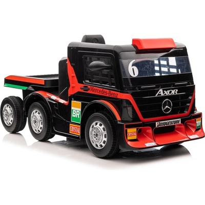 Tomido elektrický kamion Mercedes Axor s návěsemMP4 červený