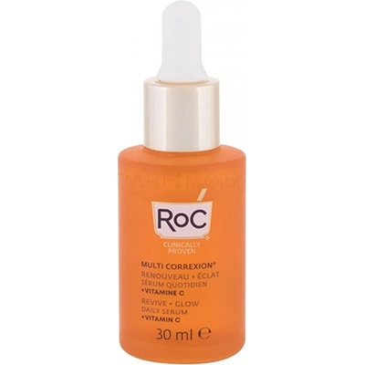 RoC Multi Correxion Revive + Glow Skin Serum озаряващ серум с витамин с на лицето и шията за жени 30 мл