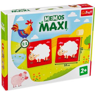 Trefl Настолна мемори игра Memos Maxi - Ферма - Детска (2266)