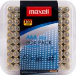 Maxell Алкални батерии MAXELL LR03 AAA 10x10 бр / 100 бр. в PVC кутия (ML-BA-LR03-100PK-PVC) - topmall