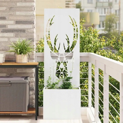 Zástěna pro soukromí na zahradě Bílá 50 x 140 cm