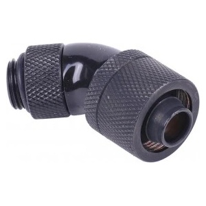 Alphacool Компресионен фитинг Alphacool, 16/10 - G1/4, 45°, Въртящ се, Черен мат (AC-62374) - mypc