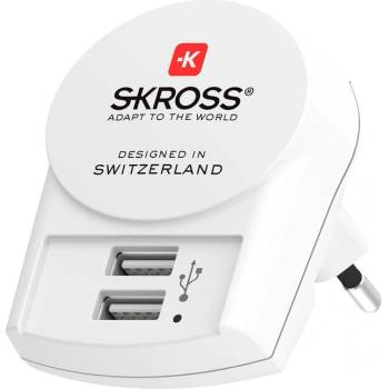 Image 1 of SKROSS Адаптер-зарядно SKROSS Euro USB Charger 1.302421, 2 x USB-A, 2.4A (1.302421)