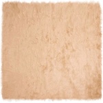 vidaXL Изкуствена овча килим TAFALLA Бежово 120 x 120 cm Полиестер (42021487)