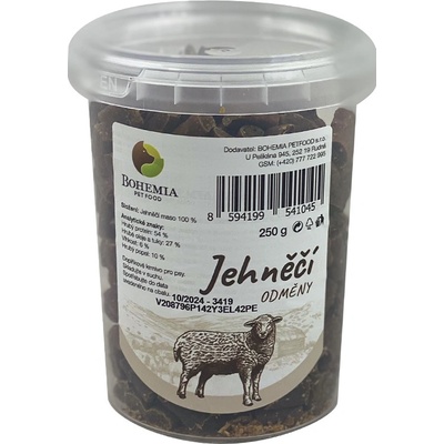 Bohemia Pet Food BOHEMIA Jehněčí odměny 250 g