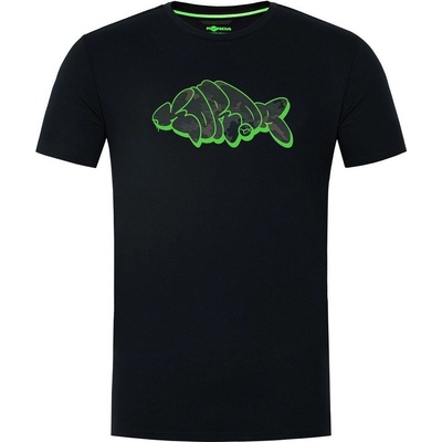 Korda Tričko Outline Tee Black