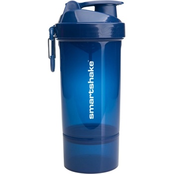 Smartshake Original2GO ONE спортен шейкър + контейнер боя Navy Blue 800ml