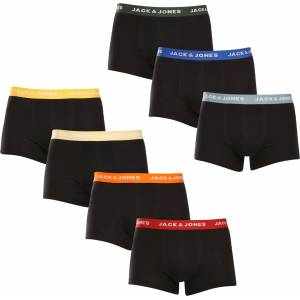Jack & Jones Набор от седем - мъжки боксерки Jack and Jones черни Jack & Jones | Cheren | МЪЖЕ | L