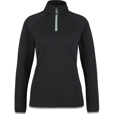 Heber Peak Дамски вълнен пуловер Heber Peak Women's MerinoBlend SaplingHe. II Half Zip Jumper - Black (105-6172-0113)