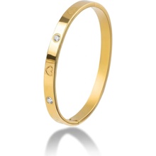 Marc Malone Elegantní pevný náramek s krystaly MCB250404G