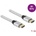 Delock Ултра високоскоростен HDMI кабел 48 Gbps 8K 60 Hz сребърен 1 м сертифициран