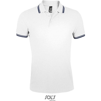 Sol's Pasadena Men pánske polo tričko biele modré navy