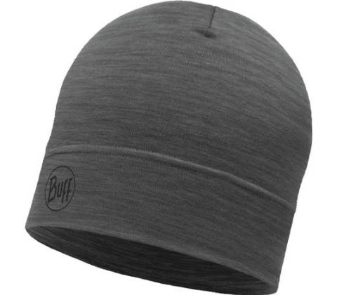 Buff Lightweight Merino Wool Hat solid grey