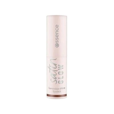 essence satin GLOW luminous shine lipstick rtěnka tmavě červená 3,5 g