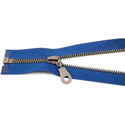 Deliteľný kovový starokovový zips č.5 viac farieb - dĺžka (30 - 100 cm) 85 cm tmavo modrá