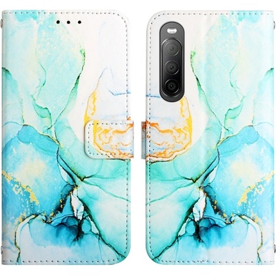 VSETKONAMOBIL 53927 ART MARBLE Peňaženkový kryt Sony Xperia 10 IV 5G GREEN