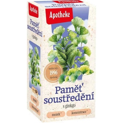 APOTHEKE Čaj pamäť a sústredenie 20 sáčkov