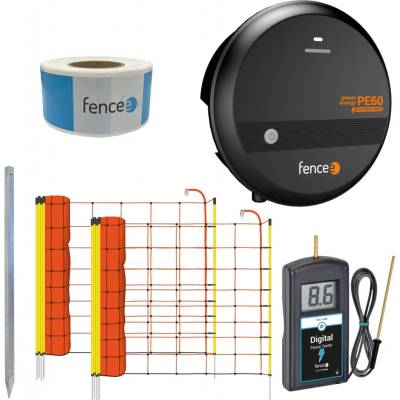 Fencee Sada elektrického ohradníku, preventivní ochrana před vlkem, zdroj s vysokým napětím - 2× síť