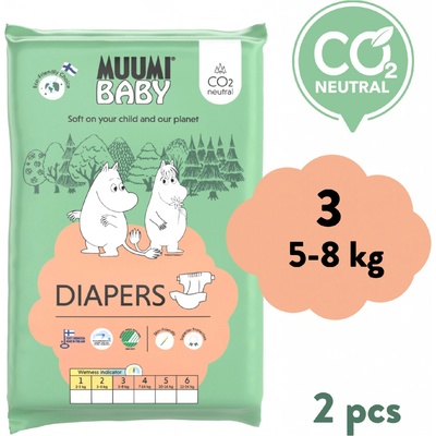Muumi Baby 3 Midi 5-8 kg 2 ks