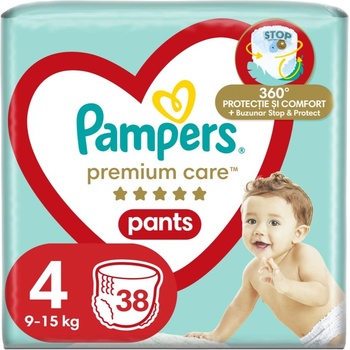 Pampers Premium Care Pants Maxi Size 4 еднократни пелени гащички 9-15 kg 38 бр