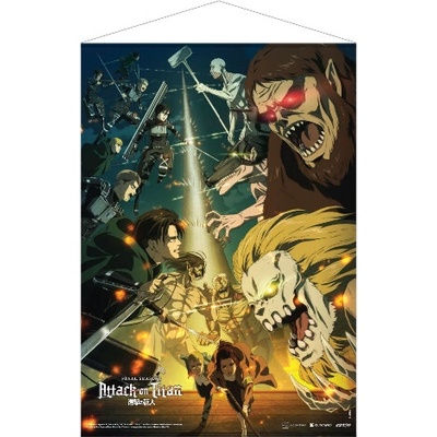WallScroll - Attack on Titan: The Final Season Paradis Island Vs Marley 50 x 70 cm, POPB-PBWS15