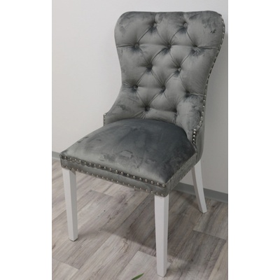 Chojmex Madame šedý samet / bílé nohy