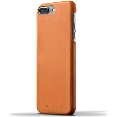 Mujjo Leather Case - кожен (естествена кожа) кейс за iPhone 8 Plus, iPhone 7 Plus (кафяв)
