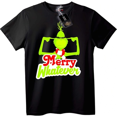 NOONEBRAND Тениска Весела Коледа с Grinch - 2XL, White