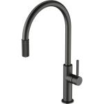 Omnires Графитен кухненски смесител Omnires Switch с 3 посоки, за филтрирана вода (SW9057GR)