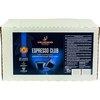 Кафе капсули VANDINO Espresso Club съвместими с Lavazza Blue, 100 бр