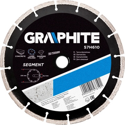 Graphite Diamantový kotúč 230 x 22.2 mm 57H610