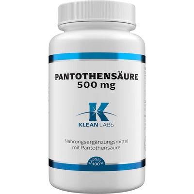 KLEAN LABS Пантотенова киселина (B5) 500 mg - 100 капсули