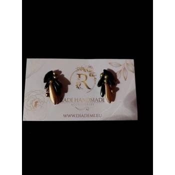 Image 1 of Radi handmade Стилни обици със зелени перли (327 Рћ)