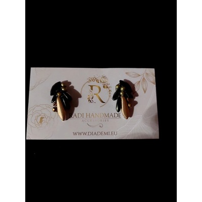 Radi handmade Стилни обици със зелени перли (327 Рћ)