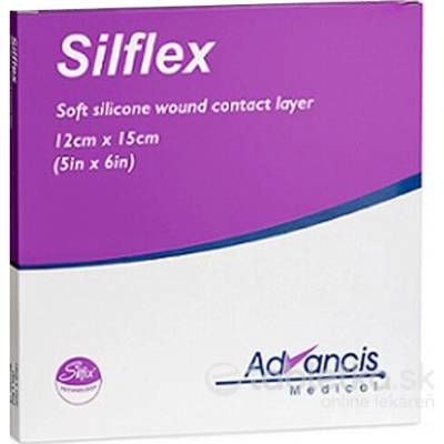 Silflex krytie na rany nepriľnavé 12 x 15 cm 10 ks