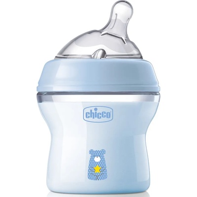 Chicco Шише Chicco - Natural Feeling, 1 капка, 150 ml, за момче (N0241)