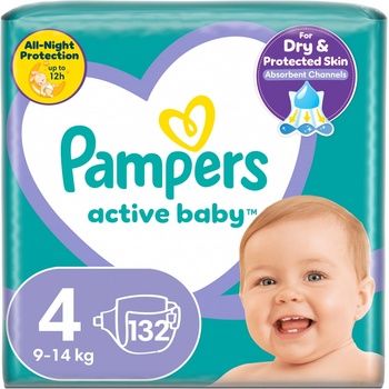 Pampers Active Baby 4 132 ks